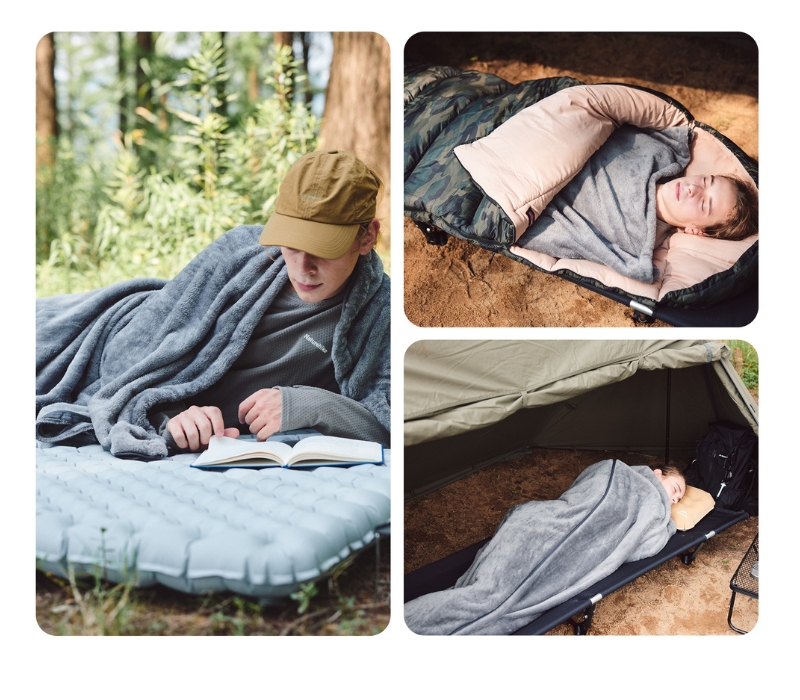 Naturehike vložka do spacieho vaku Polar fleece 920g - tmavo šedá